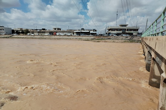 Continued monitoring of the flow of floods.... The valleys of the western region are running rivers